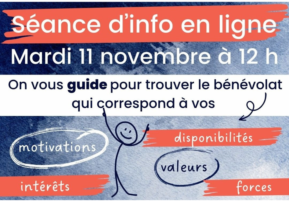 Séance d’info bénévolat 11 novembre