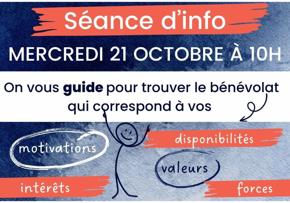 Séance d’info bénévolat 21 octobre