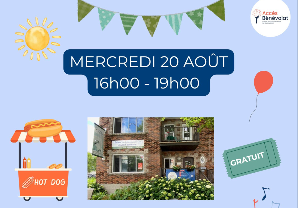 Portes ouvertes - Venez jaser de bénévolat !
